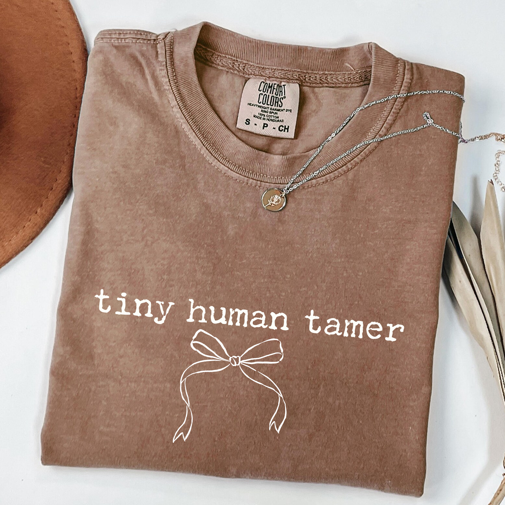 Tiny Human Tamer T-Shirt | Funny Mom Gift