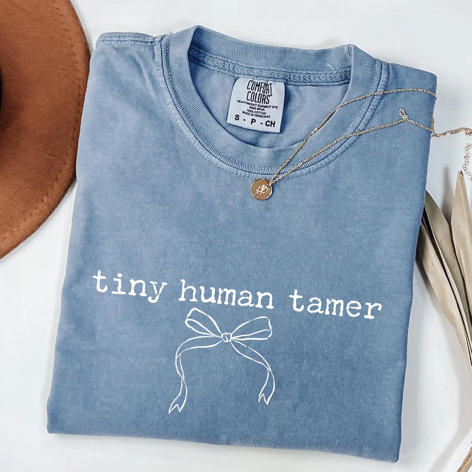 Tiny Human Tamer T-Shirt | Funny Mom Gift