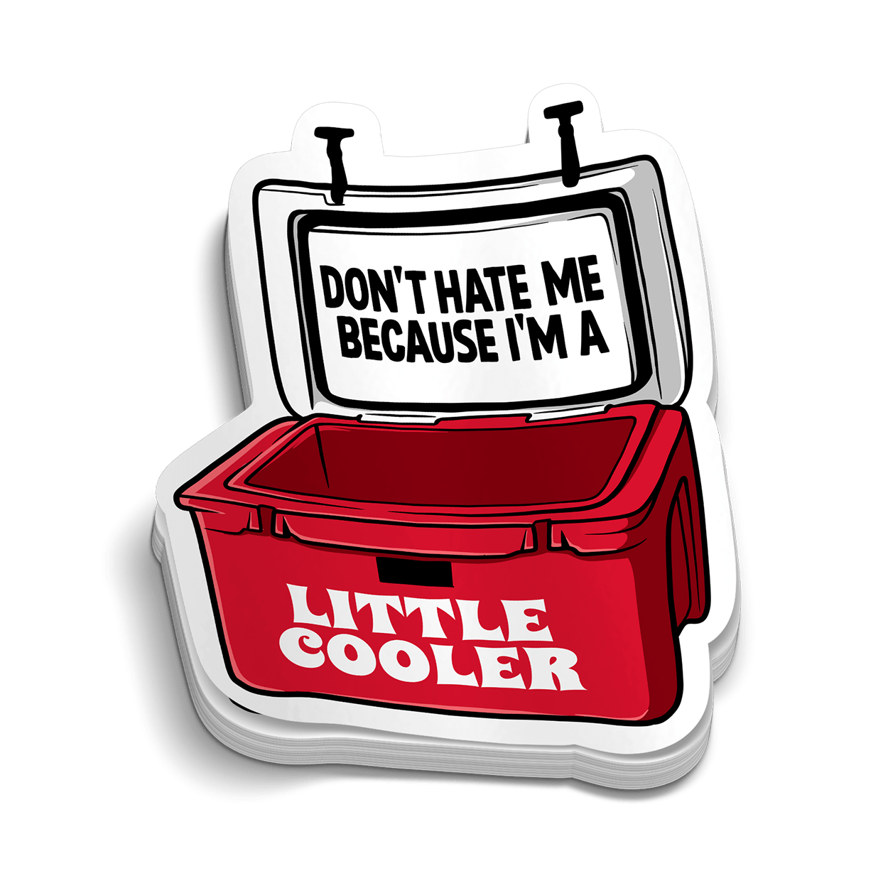 Little Cooler Hard Hat Decal | Funny Blue Collar Vinyl Sticker