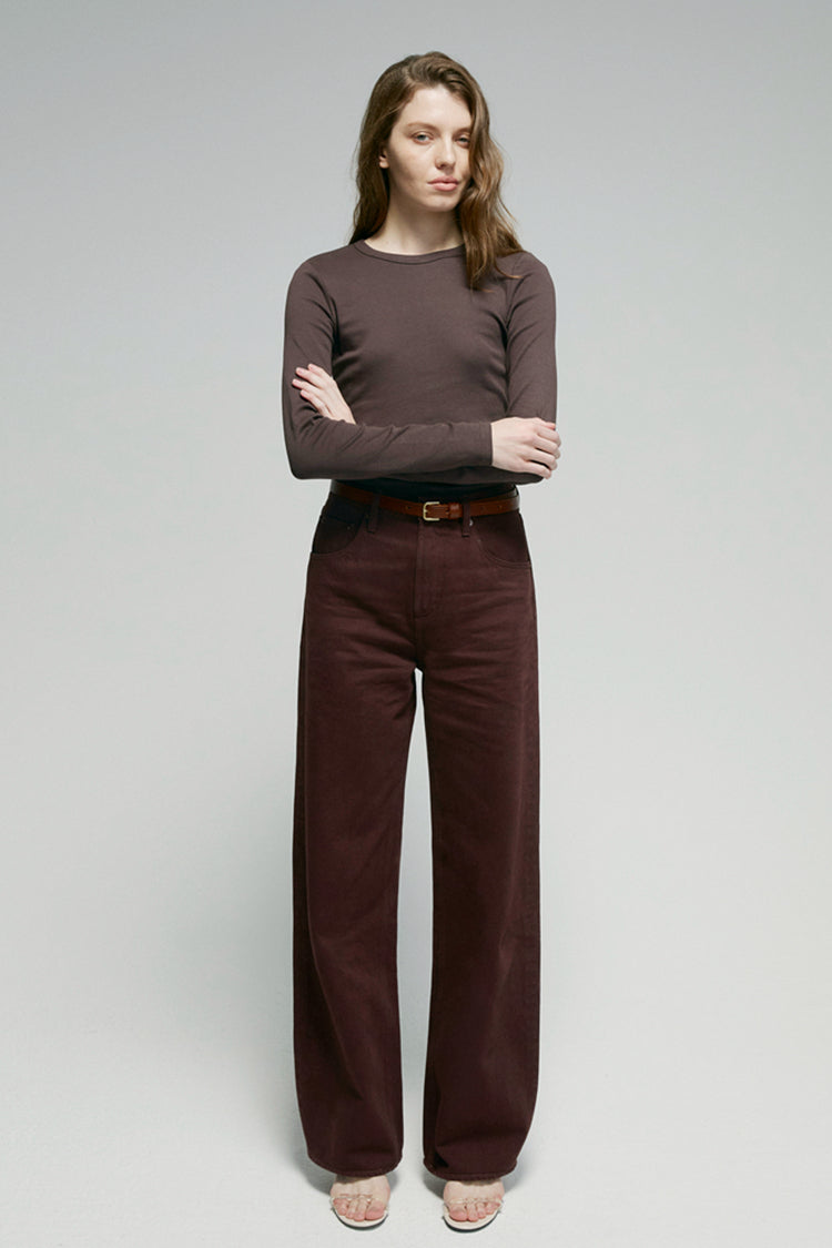 Hey Joanie Slope Curve Jeans | High-Rise Relaxed Wide Leg | 100% Cotton Denim | Sizes 23–30