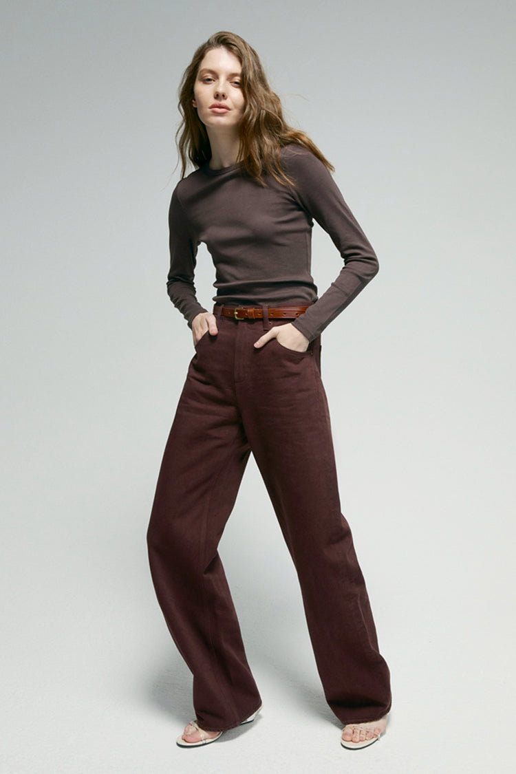 Hey Joanie Slope Curve Jeans | High-Rise, legere Weite | 100 % Baumwolldenim | Größen 23–30