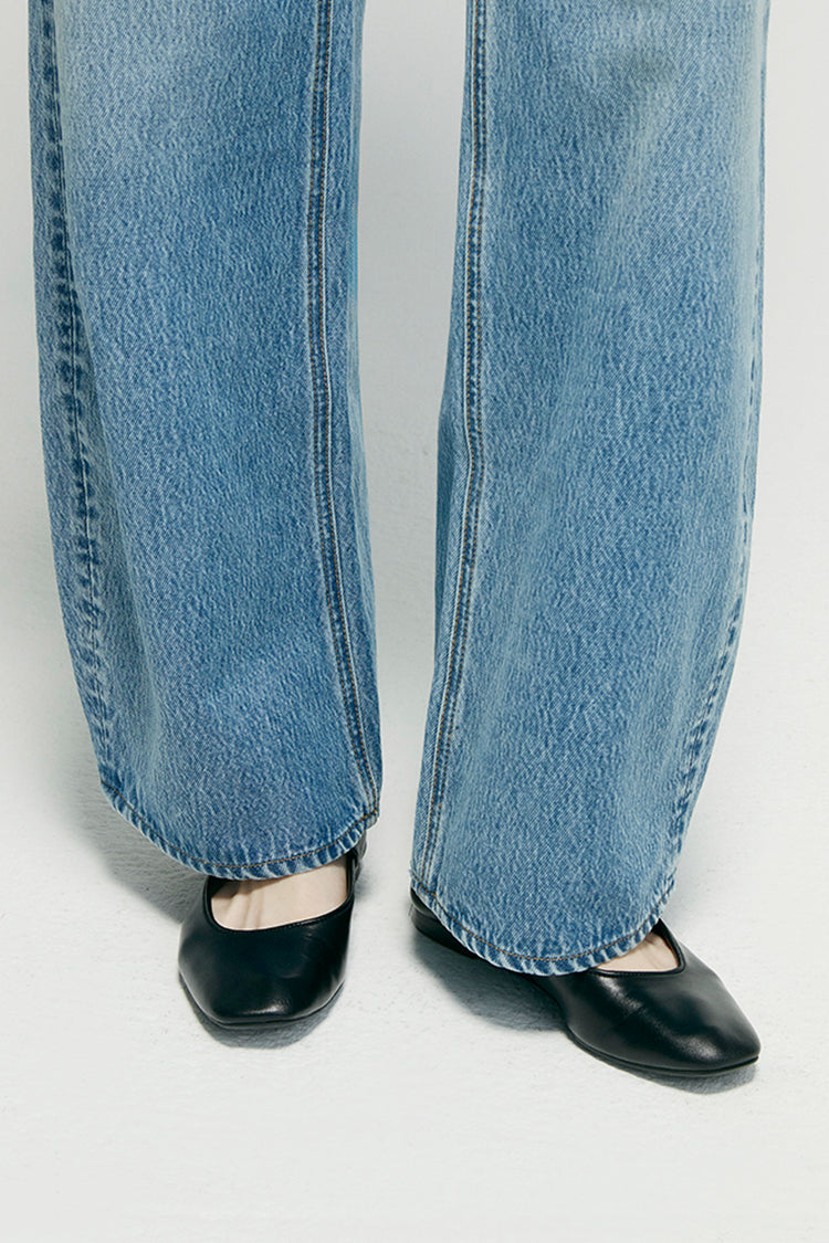 Hey Joanie Slope Curve Jeans | High-Rise, legere Weite | 100 % Baumwolldenim | Größen 23–30