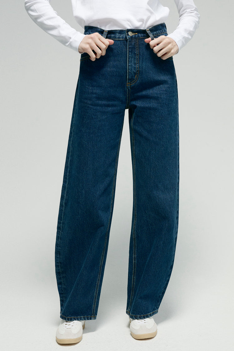 Hey Joanie Slope Curve Jeans | High-Rise, legere Weite | 100 % Baumwolldenim | Größen 23–30