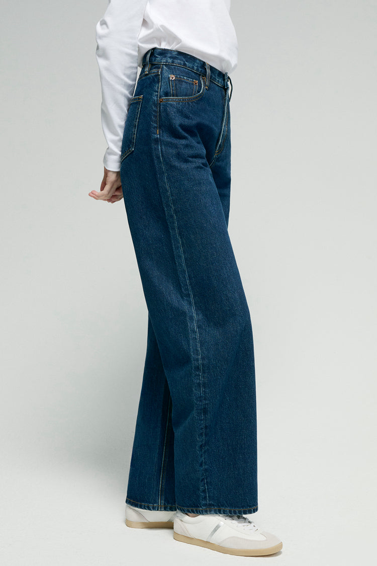 Hey Joanie Slope Curve Jeans | High-Rise, legere Weite | 100 % Baumwolldenim | Größen 23–30