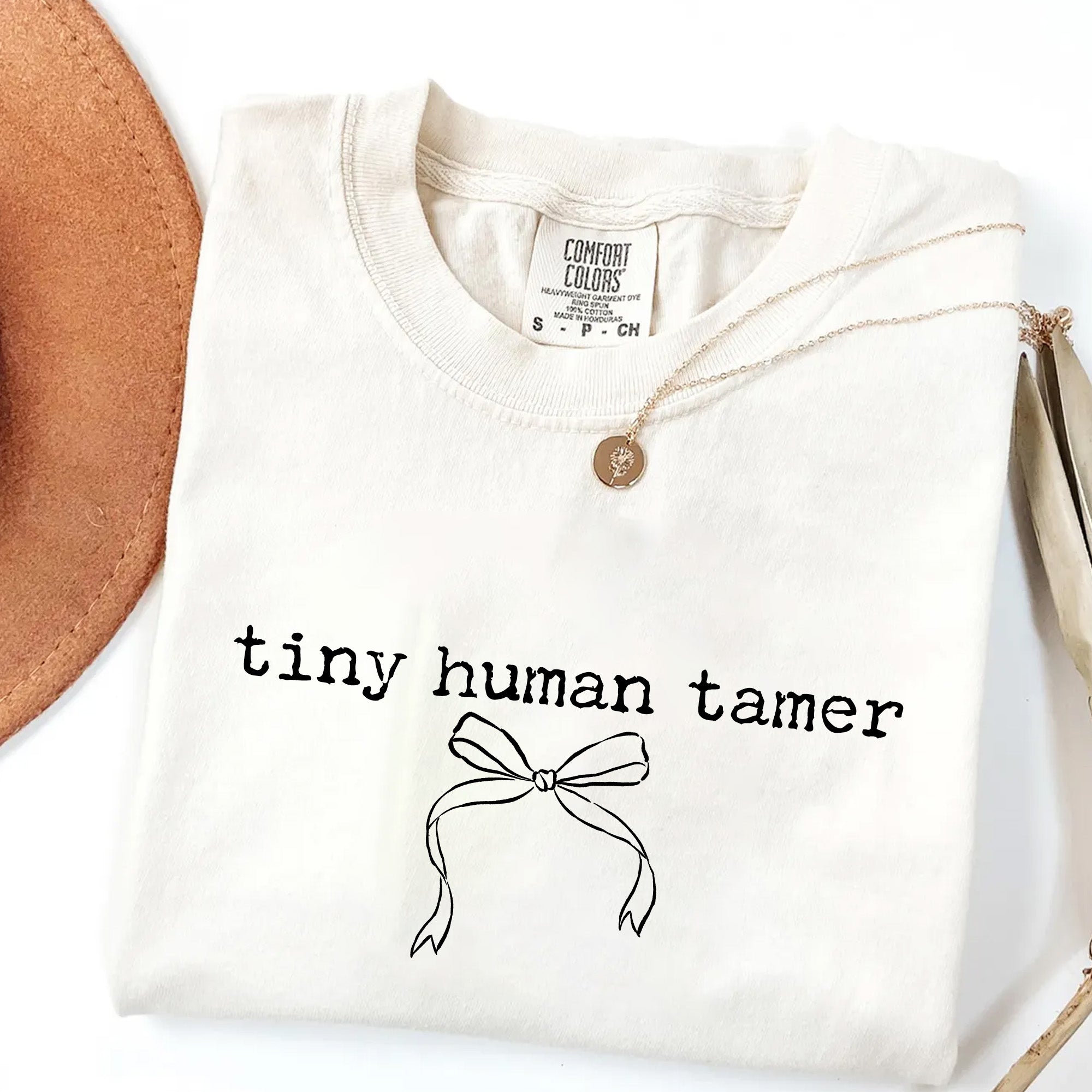 Tiny Human Tamer T-Shirt | Funny Mom Gift