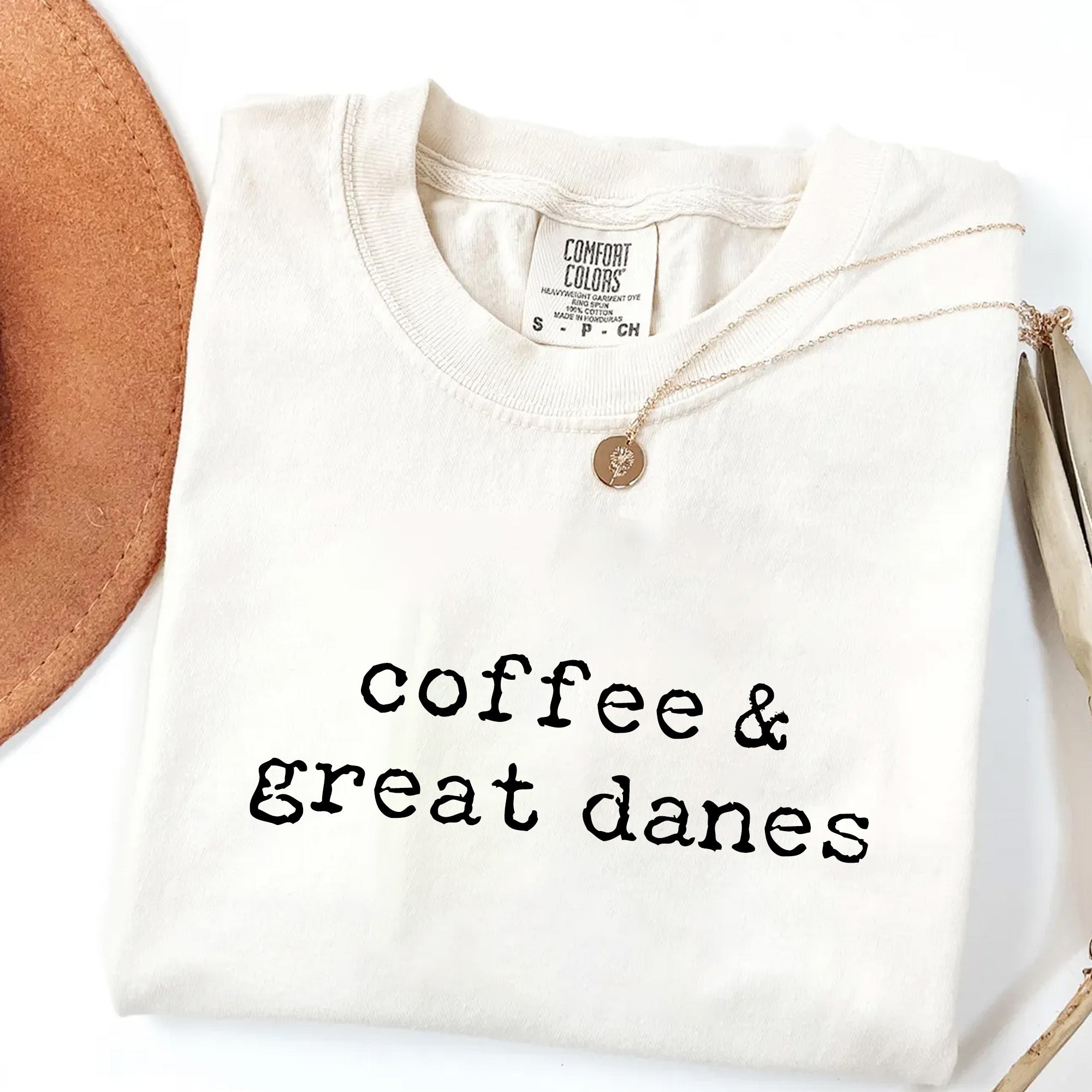 Coffee & Great Danes T-Shirt | Funny Great Dane Lover Tee