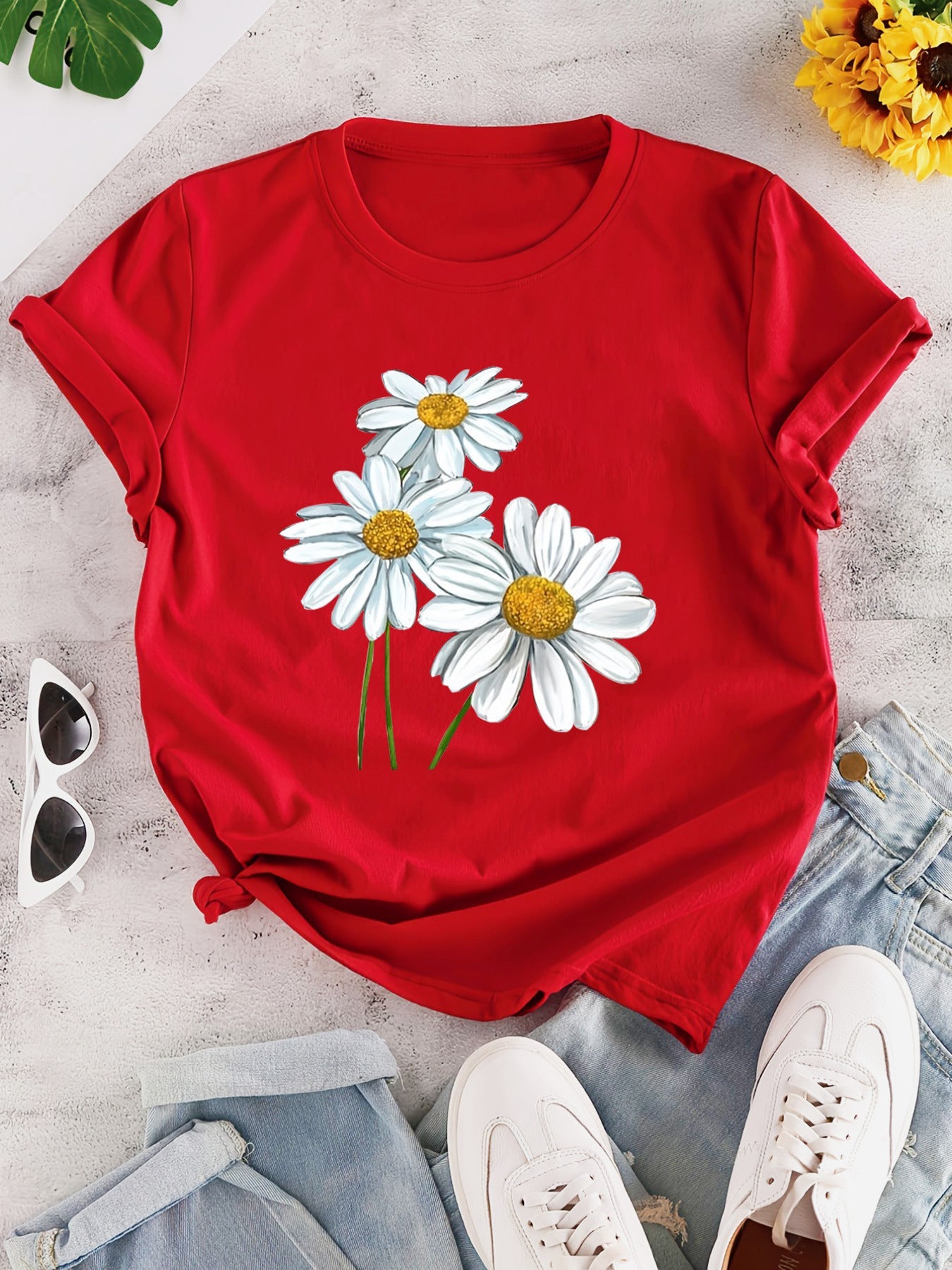 Cartoon Print T-Shirt | Relaxed Fit, 3 Colors | XS–4XL