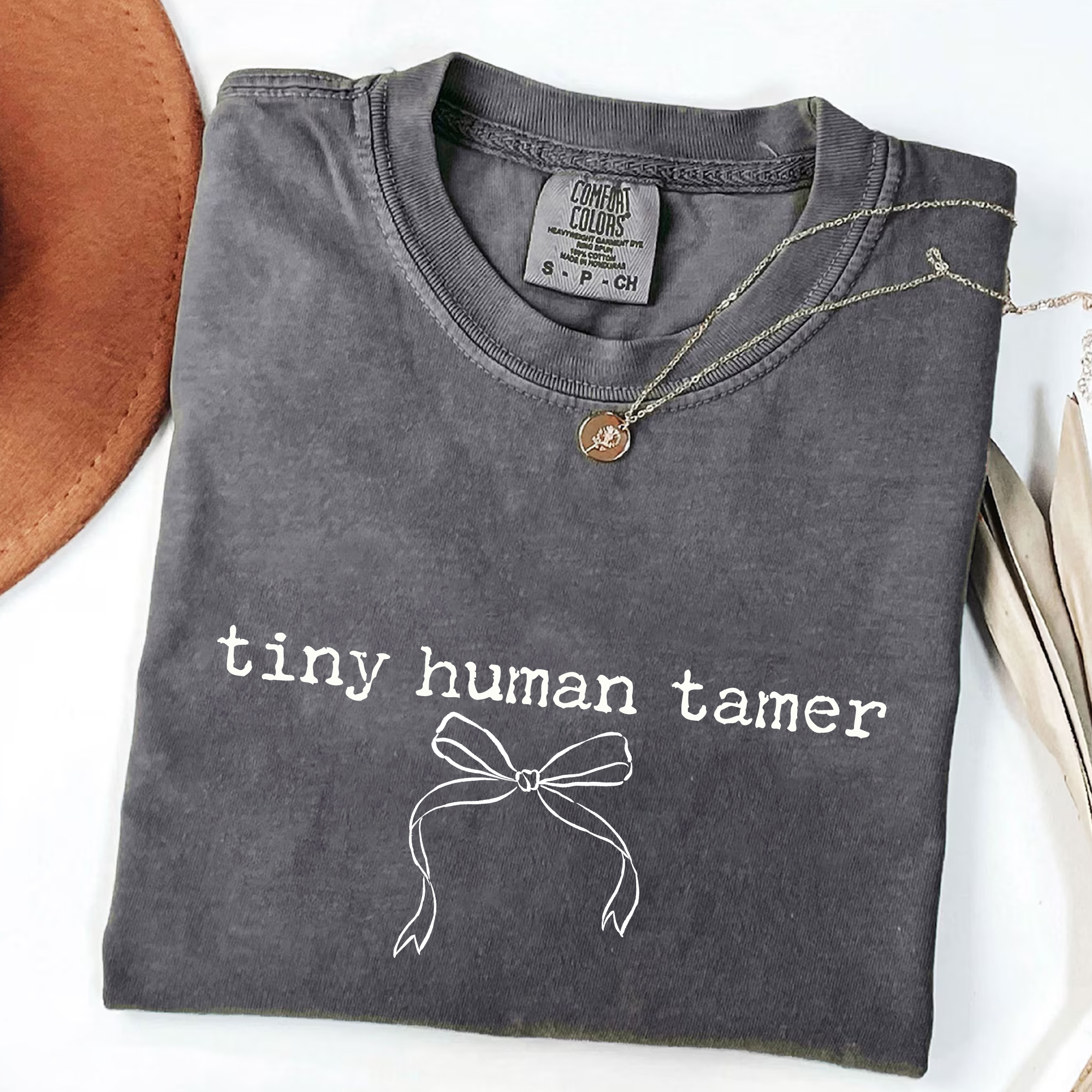 Tiny Human Tamer T-Shirt | Funny Mom Gift