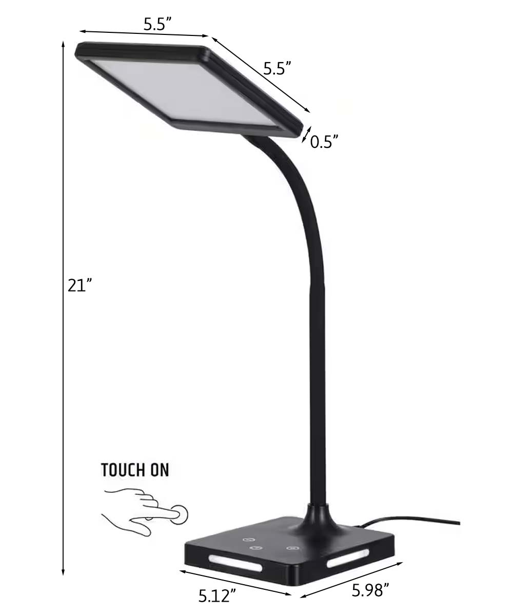 Charge Up Circadian LED Desk Lamp (Set of 2)  21"H