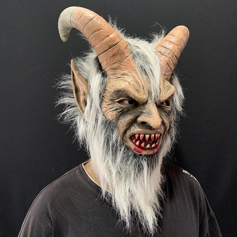 Lucifer Demon Latex Halloween Mask | Hyper-Realistic Full-Head Horror Mask for Adults | 2 Styles