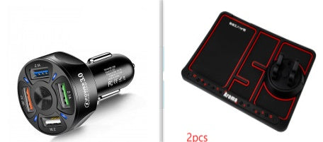 45W Fast Charge Car Charger | 4 USB Ports | iPhone & Smartphone Compatible