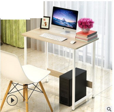Solid Wood Computer & Writing Desk | Home Office Simple Table — Multiple Sizes & Finishes