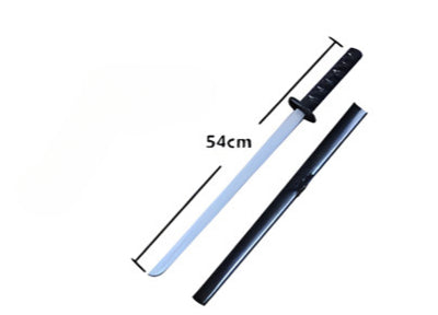 Sword with measurement label on a white background