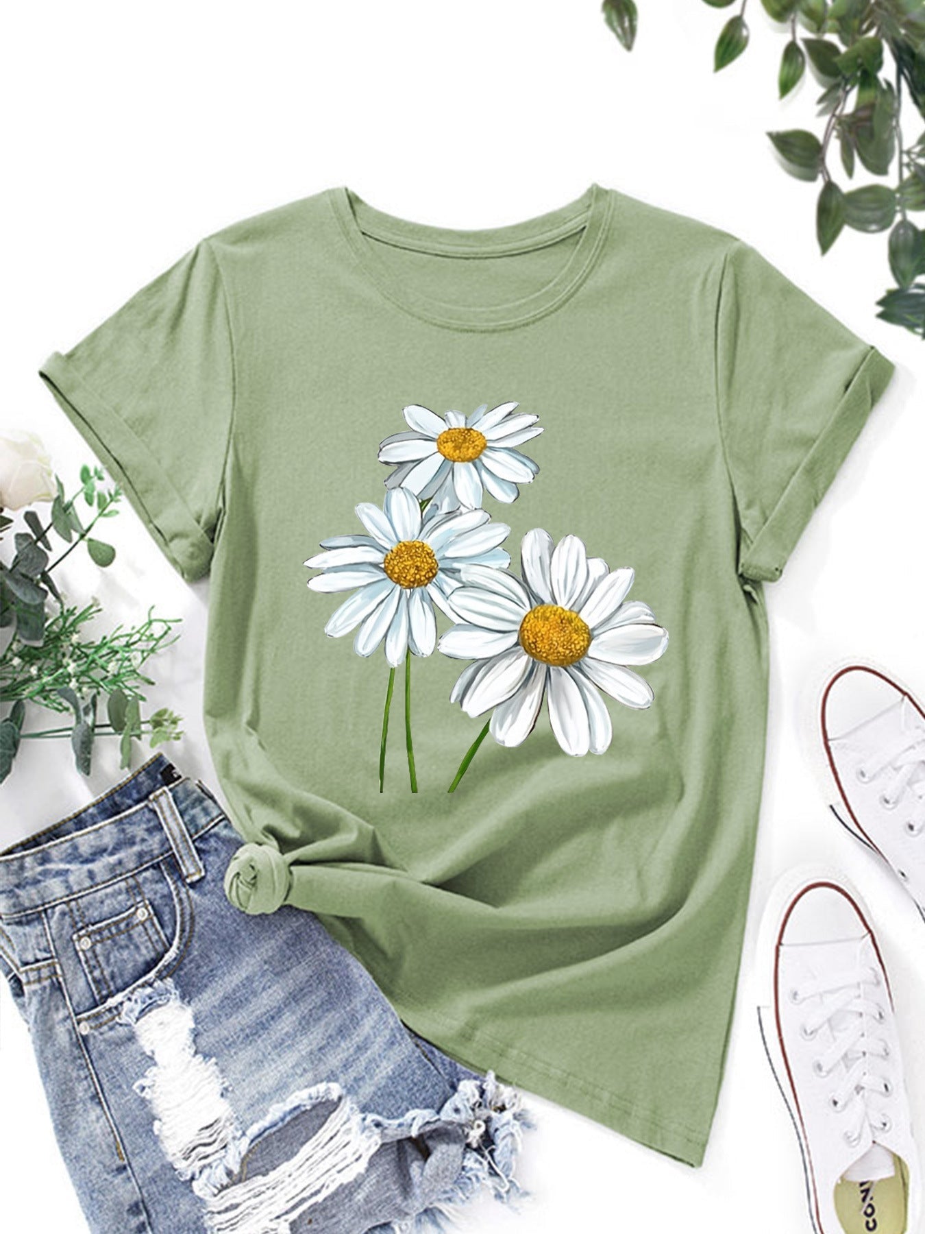 Cartoon Print T-Shirt | Relaxed Fit, 3 Colors | XS–4XL