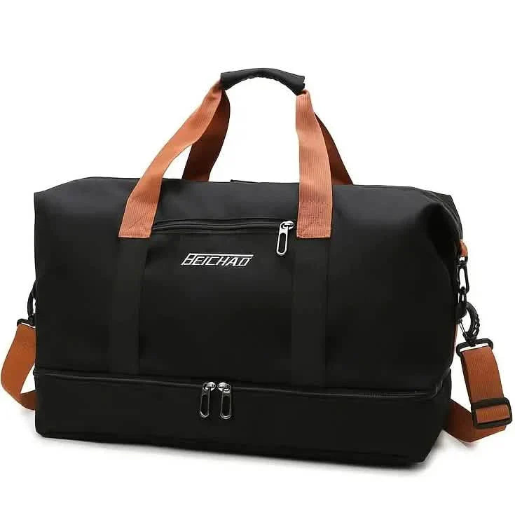 Large Duffel Bag with Shoe Compartment – Foldable & Lightweight
