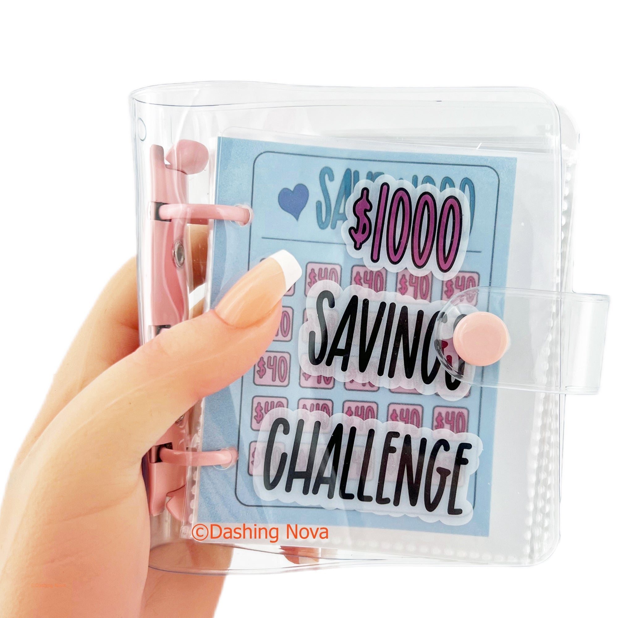 $1000 Savings Challenge Binder – Reusable 3-Ring Organizer