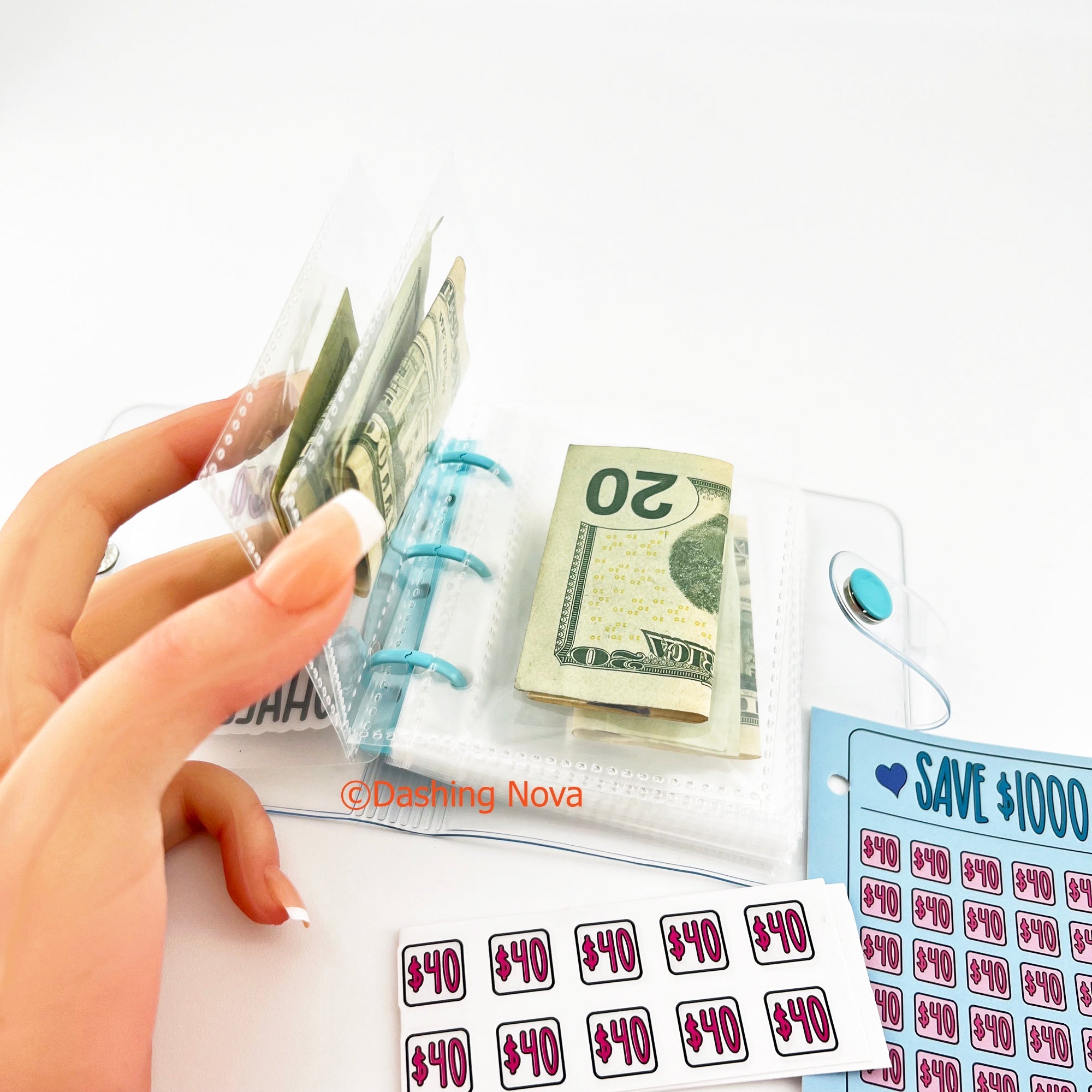 $1000 Savings Challenge Binder – Reusable 3-Ring Organizer