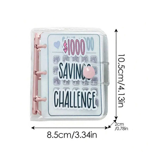1000-Dollar-Spar-Challenge-Ordner – wiederverwendbarer 3-Ring-Organizer
