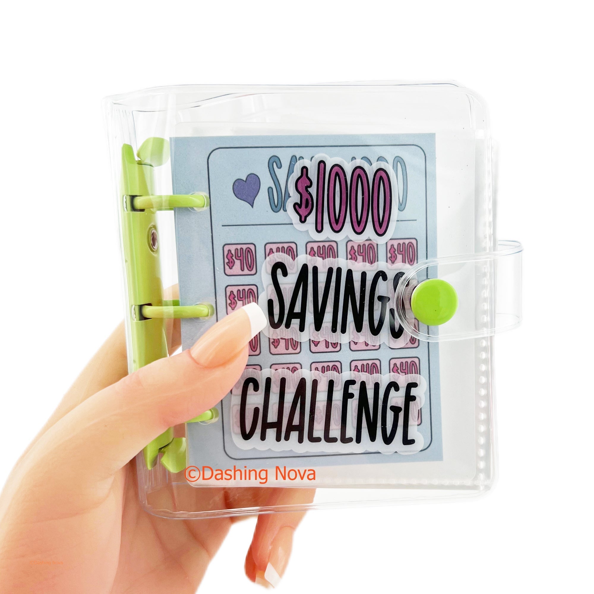 $1000 Savings Challenge Binder – Reusable 3-Ring Organizer