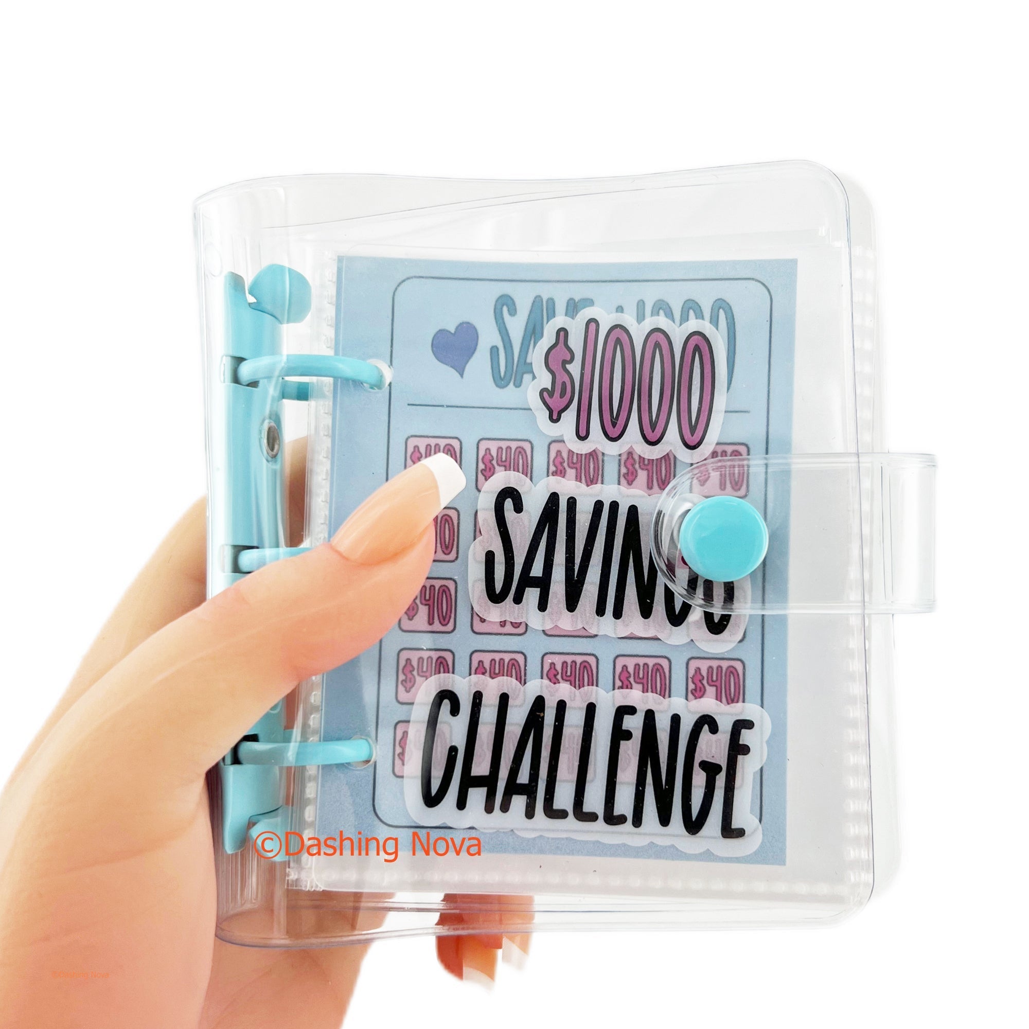 $1000 Savings Challenge Binder – Reusable 3-Ring Organizer