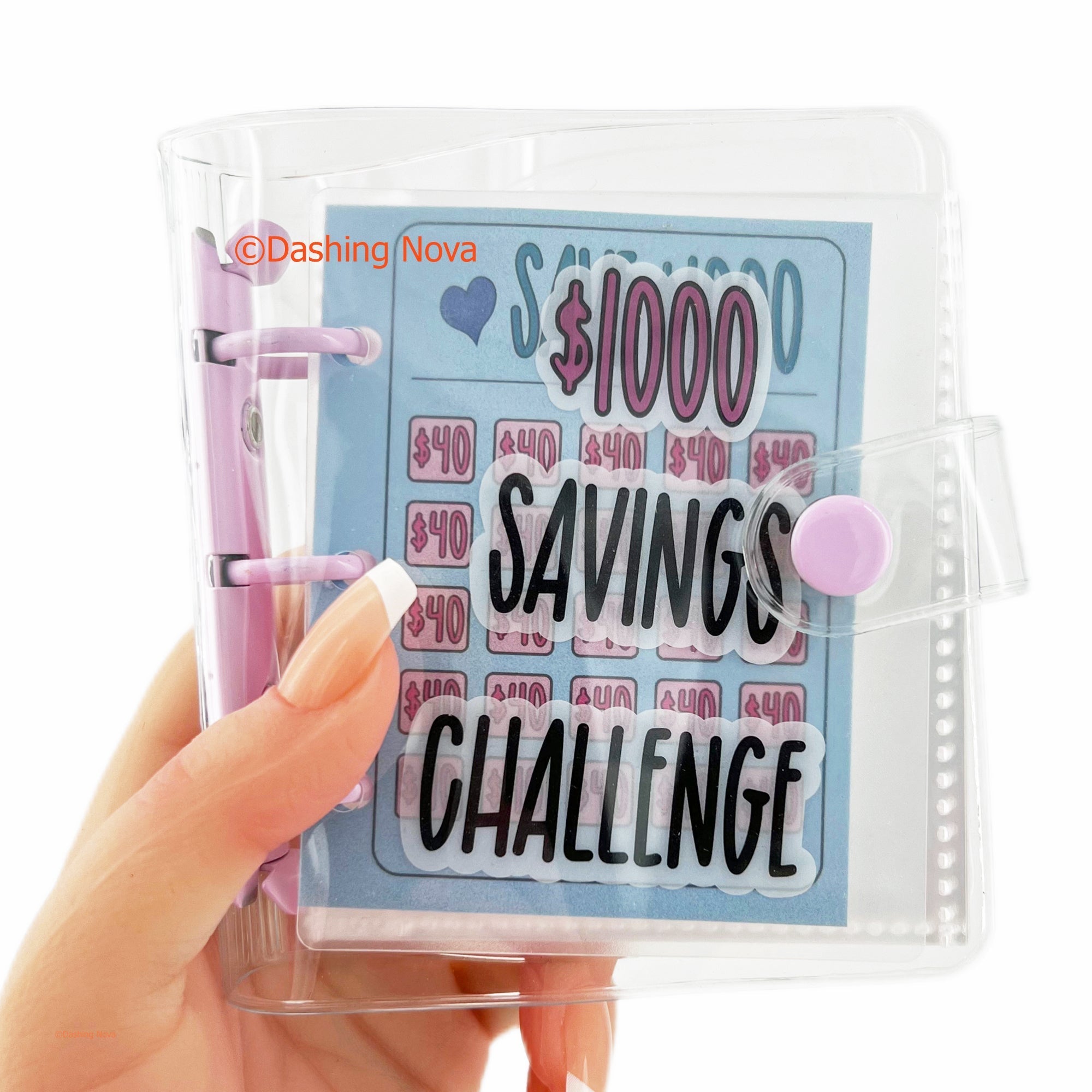 $1000 Savings Challenge Binder – Reusable 3-Ring Organizer