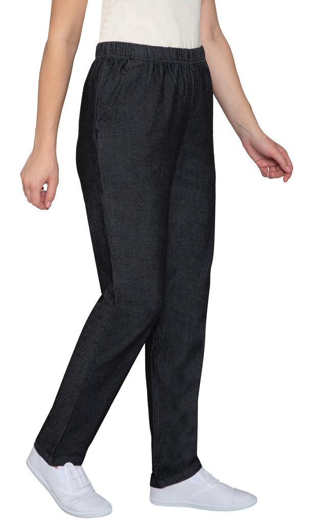 Women’s Elastic Waist Pull-On Jeans – Soft, Comfortable & Flattering Fit