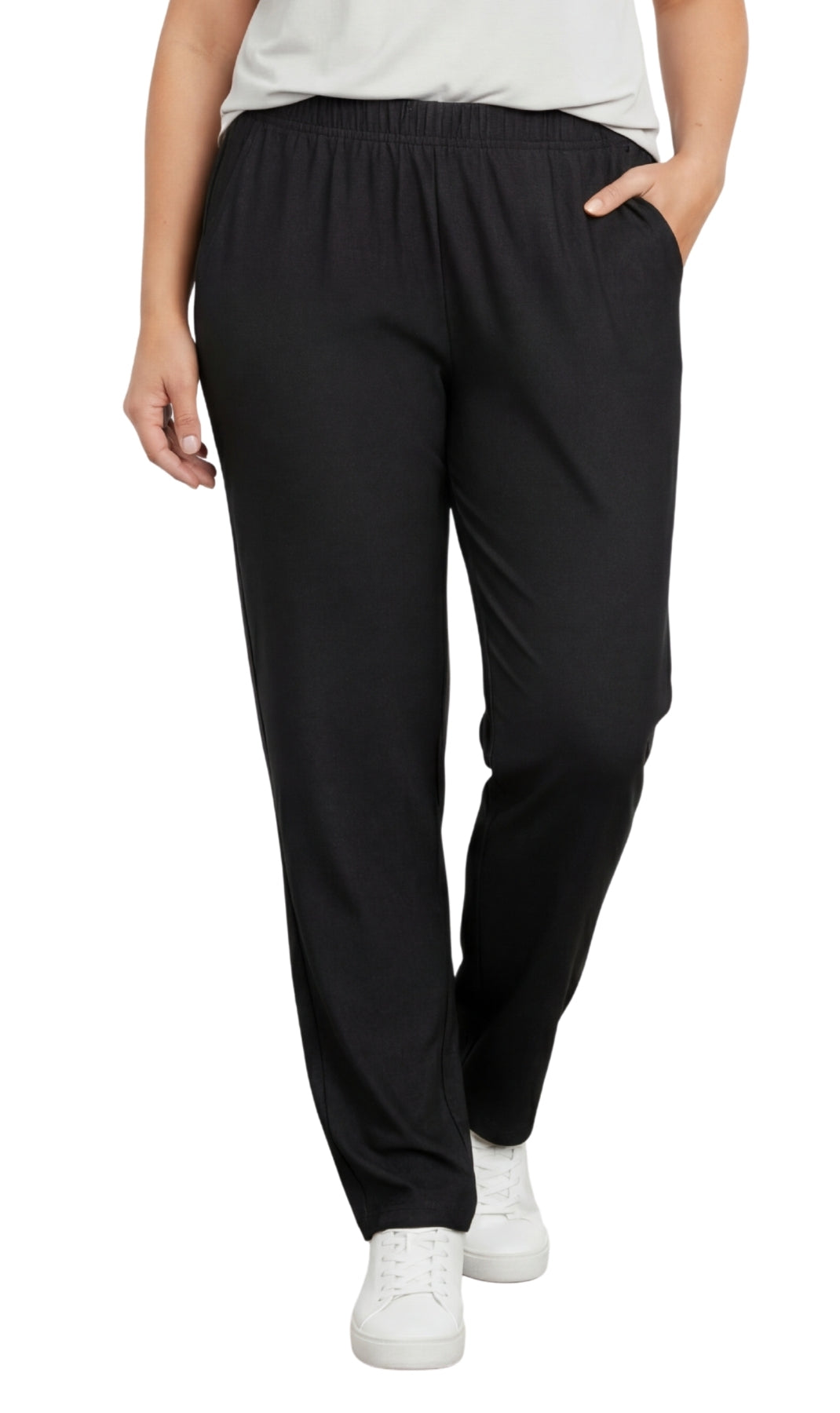 Women’s Elastic Waist Pull-On Jeans – Soft, Comfortable & Flattering Fit