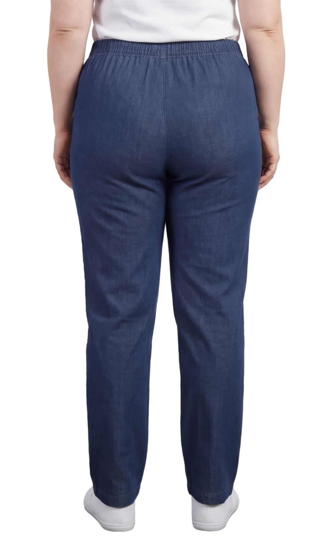 Women’s Elastic Waist Pull-On Jeans – Soft, Comfortable & Flattering Fit