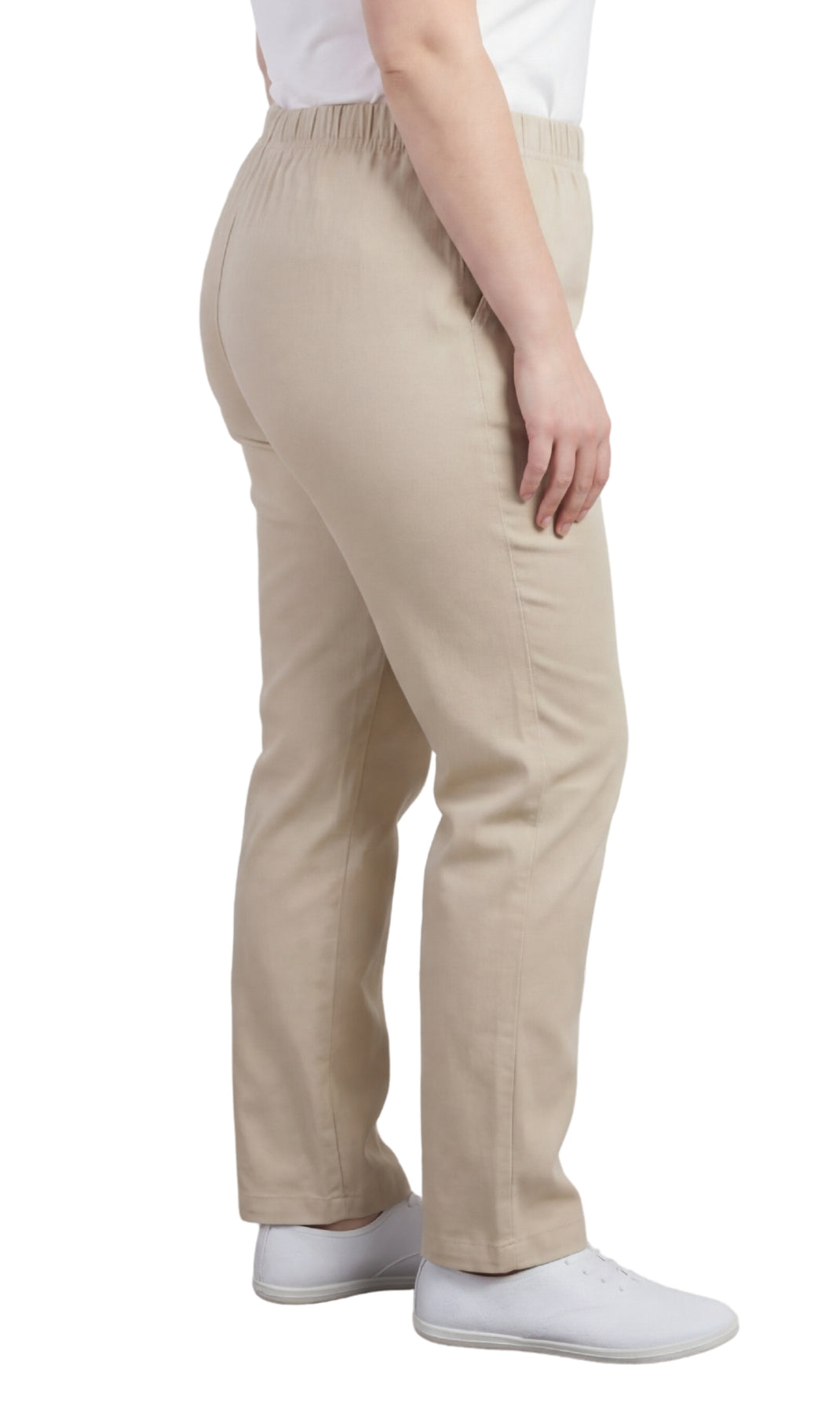 Women’s Elastic Waist Pull-On Jeans – Soft, Comfortable & Flattering Fit