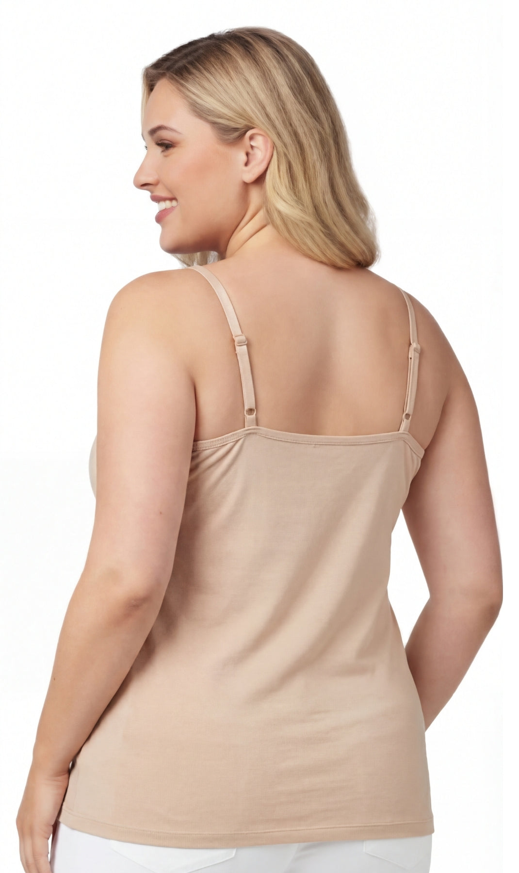 Women’s Adjustable Cami with Built-In Shelf Bra – Buttery-Soft Everyday Essential