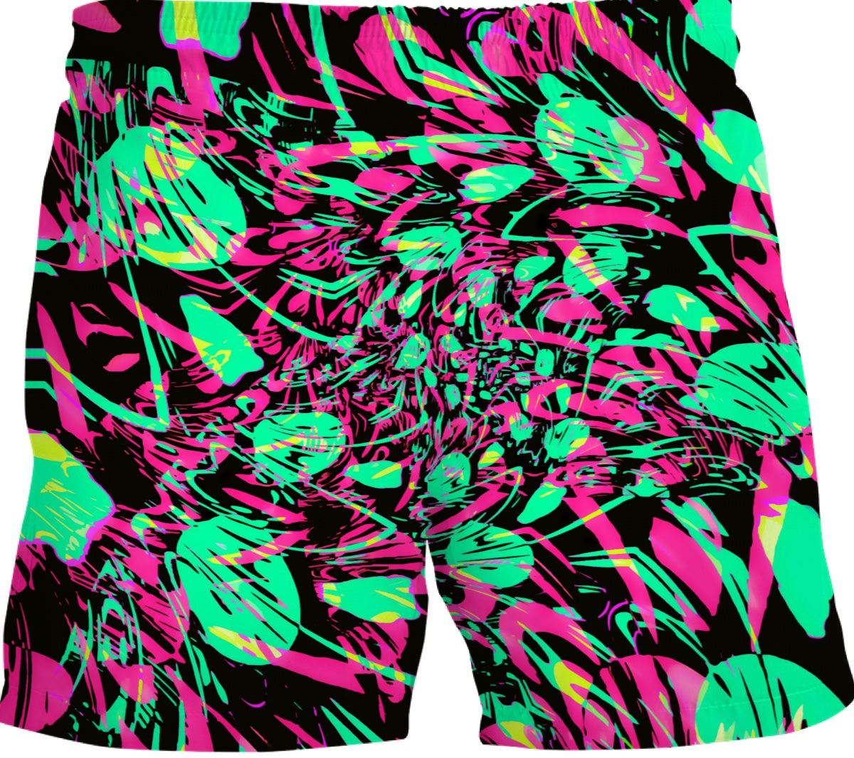Men's Psychedelic Fractal Swim Shorts – EDM Festival Beach Style