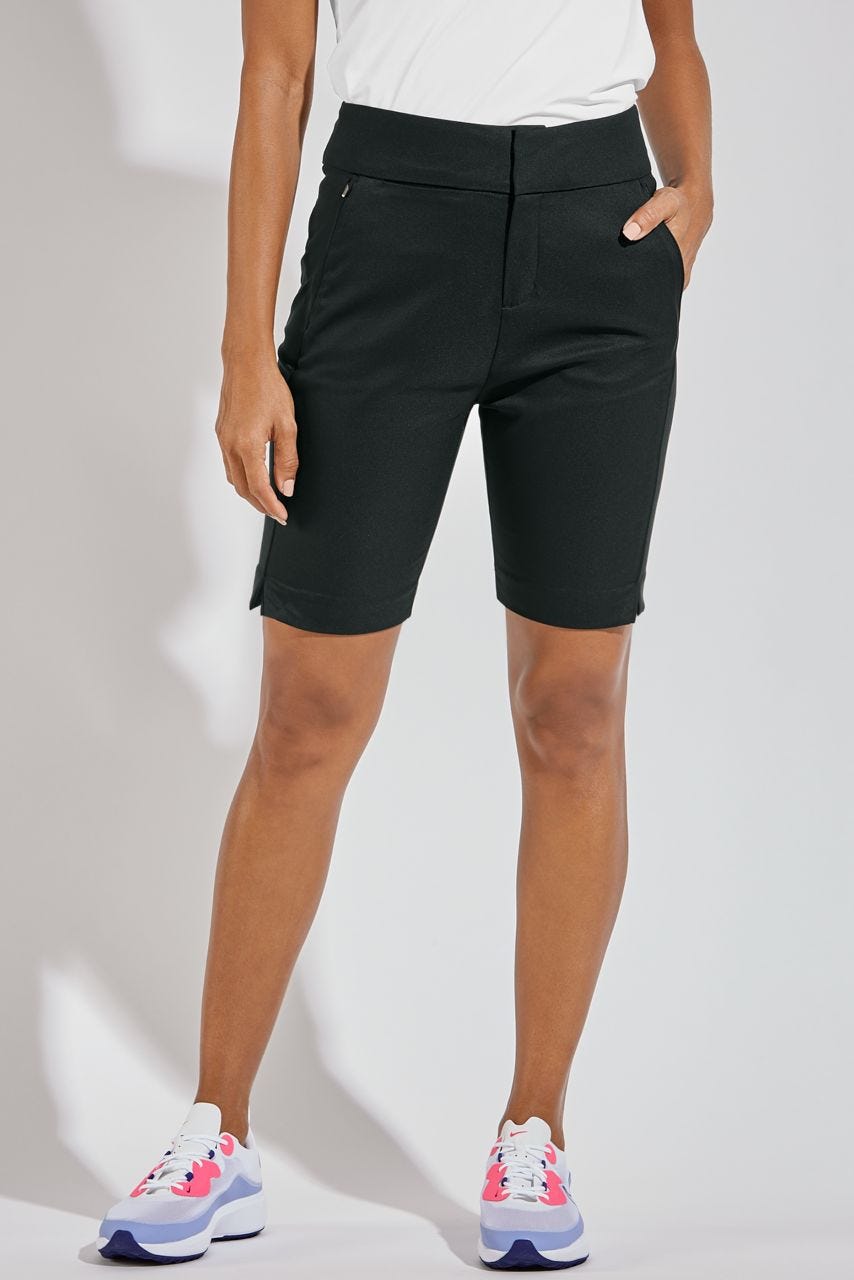 Women's Valorus Golf Shorts in Black – UPF 50+ Performance Golf Shorts