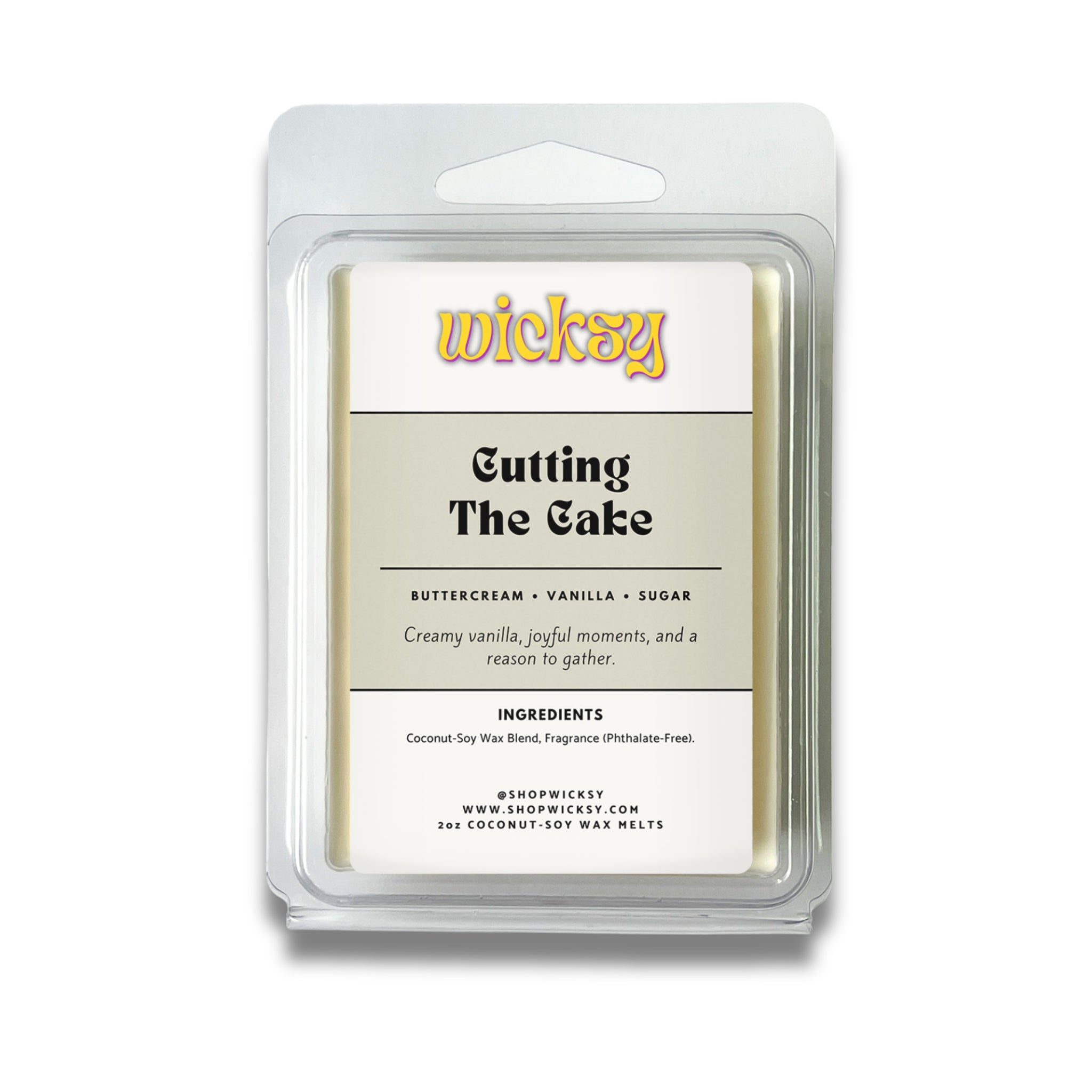 Wicksy 2oz Wax Melts | 60+ Scents | Flame-Free Coconut-Soy, Clean Fragrance