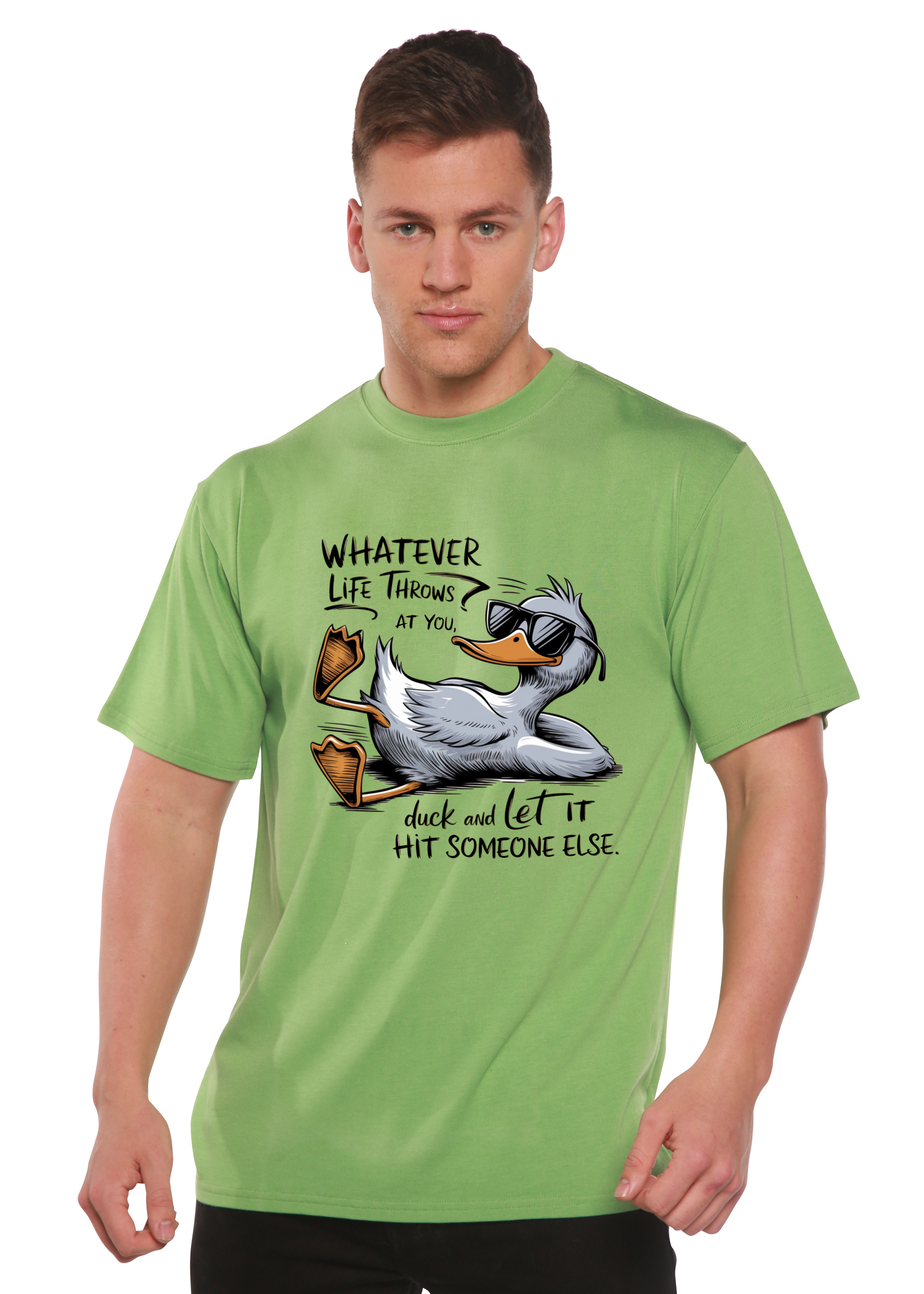 "Whatever Life Throws at You" Unisex Bamboo/Cotton Graphic Tee | 15 Colors | S–XXL