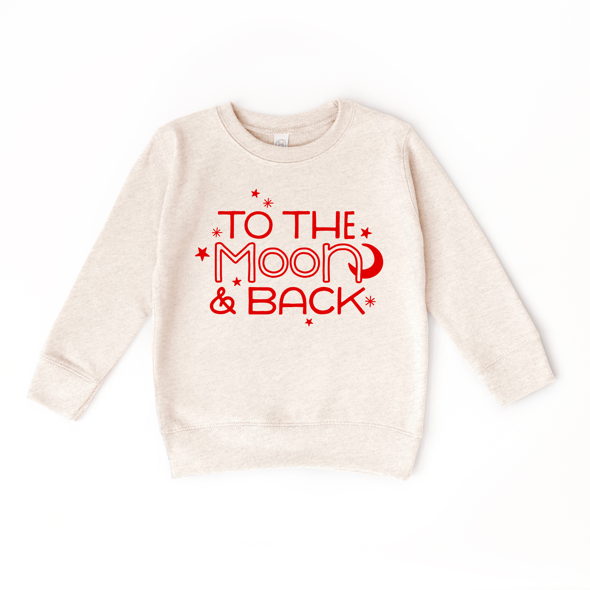 To the Moon and Back Kids Crewneck Sweatshirt – Toddler & Youth Pullover