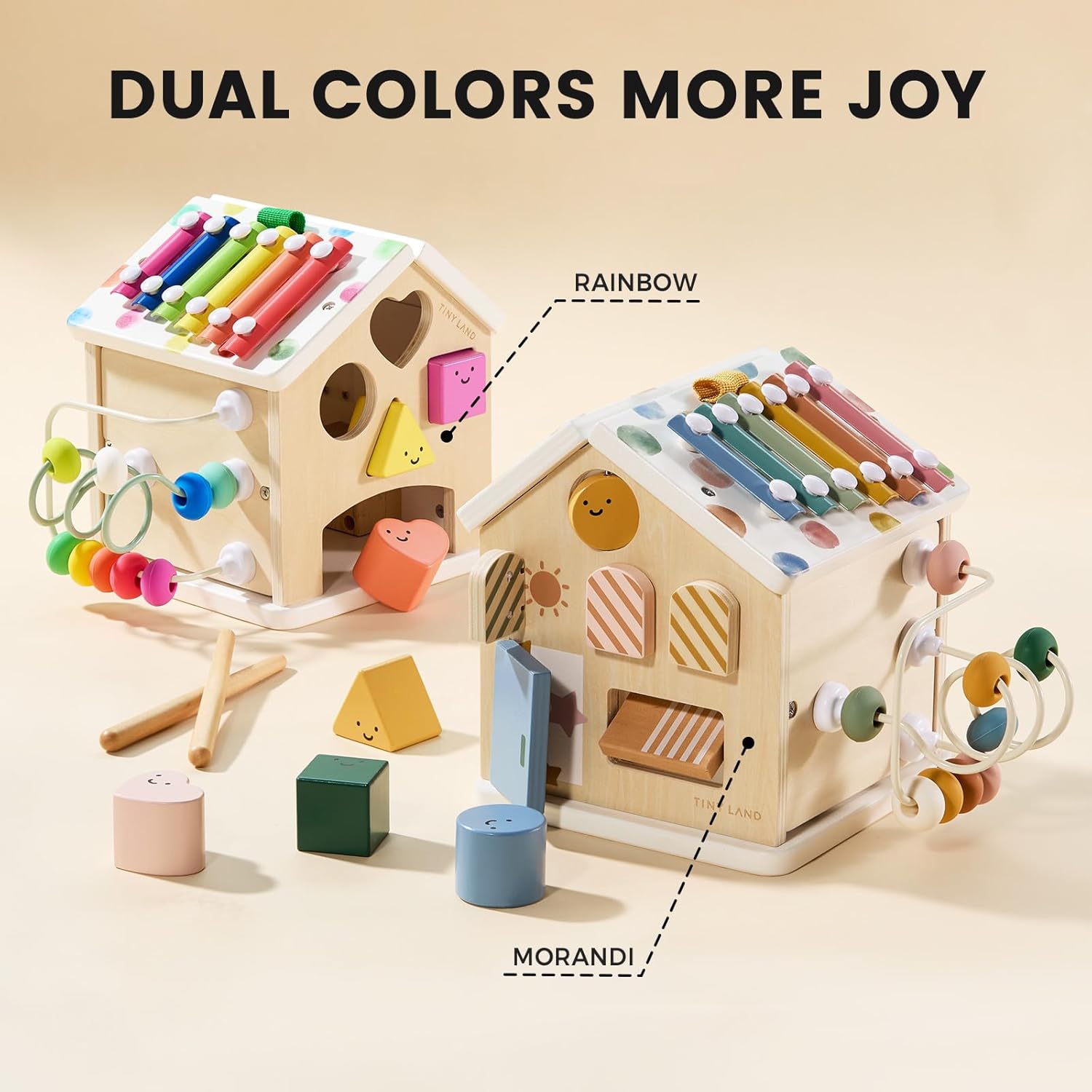 Montessori Activity Cube for Babies & Toddlers – 6-Sided Sensory Learning Toy