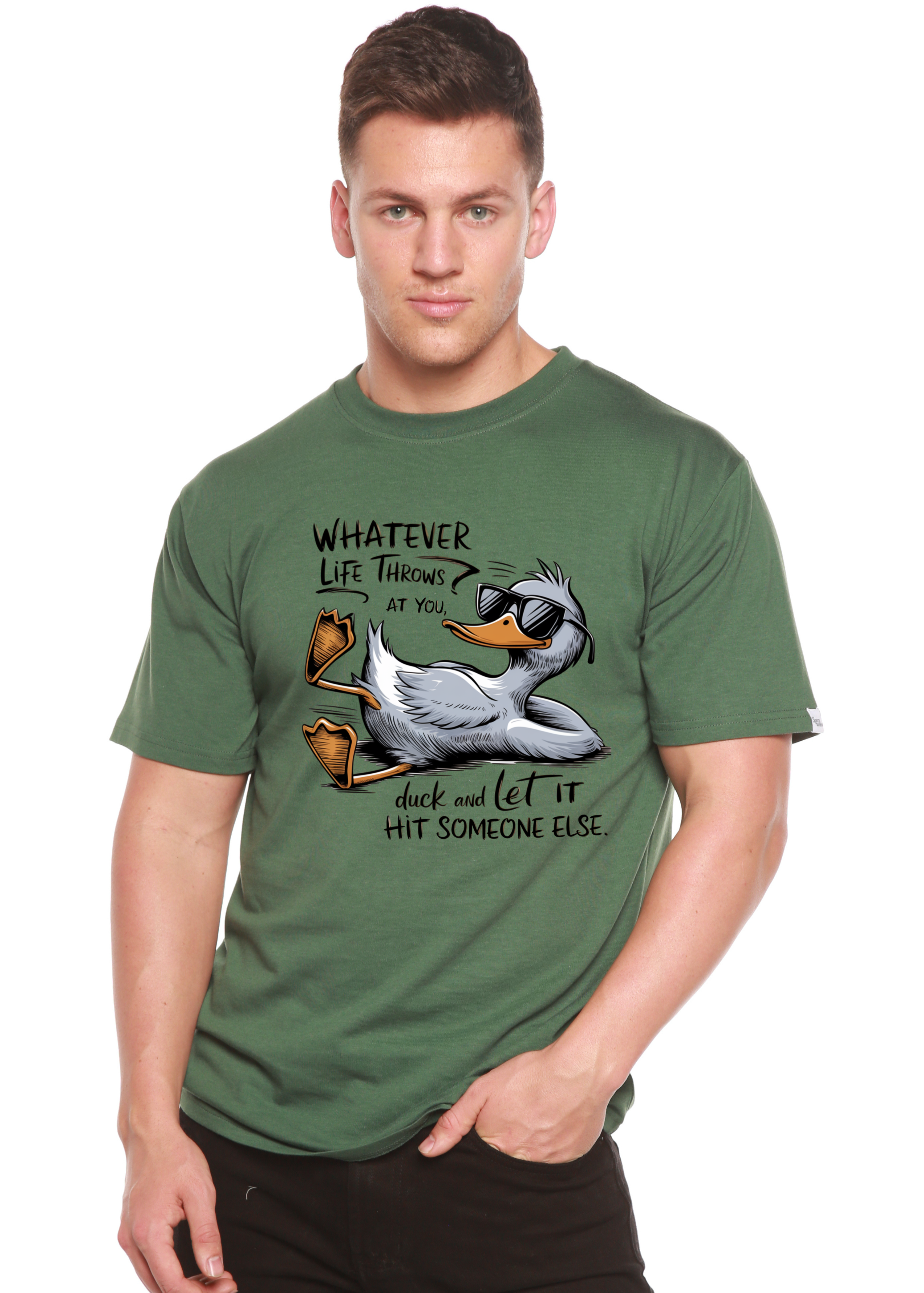 "Whatever Life Throws at You" Unisex Bamboo/Cotton Graphic Tee | 15 Colors | S–XXL