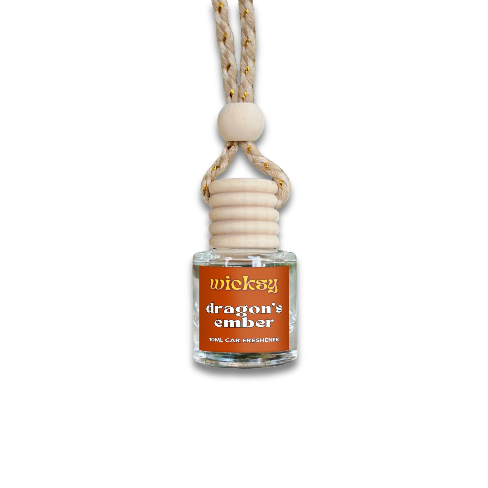 Wicksy 10ml Car Freshener | 60+ Scents | Refillable, Plant-Based, 3–4 Week Fragrance