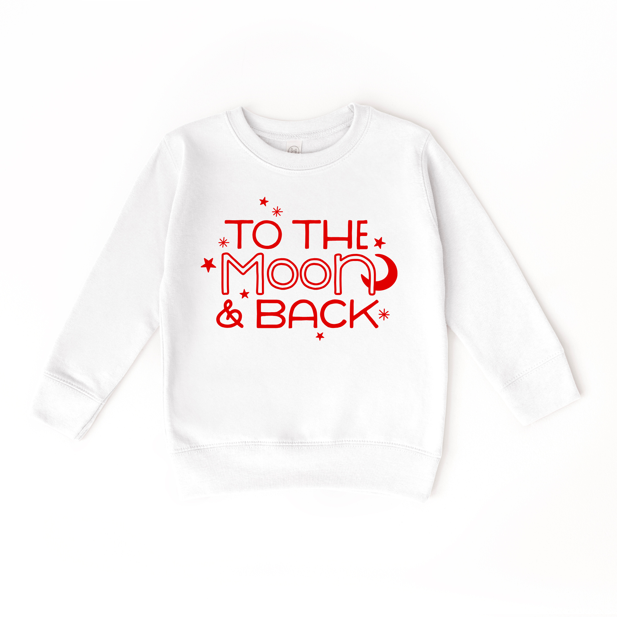 To the Moon and Back Kids Crewneck Sweatshirt – Toddler & Youth Pullover