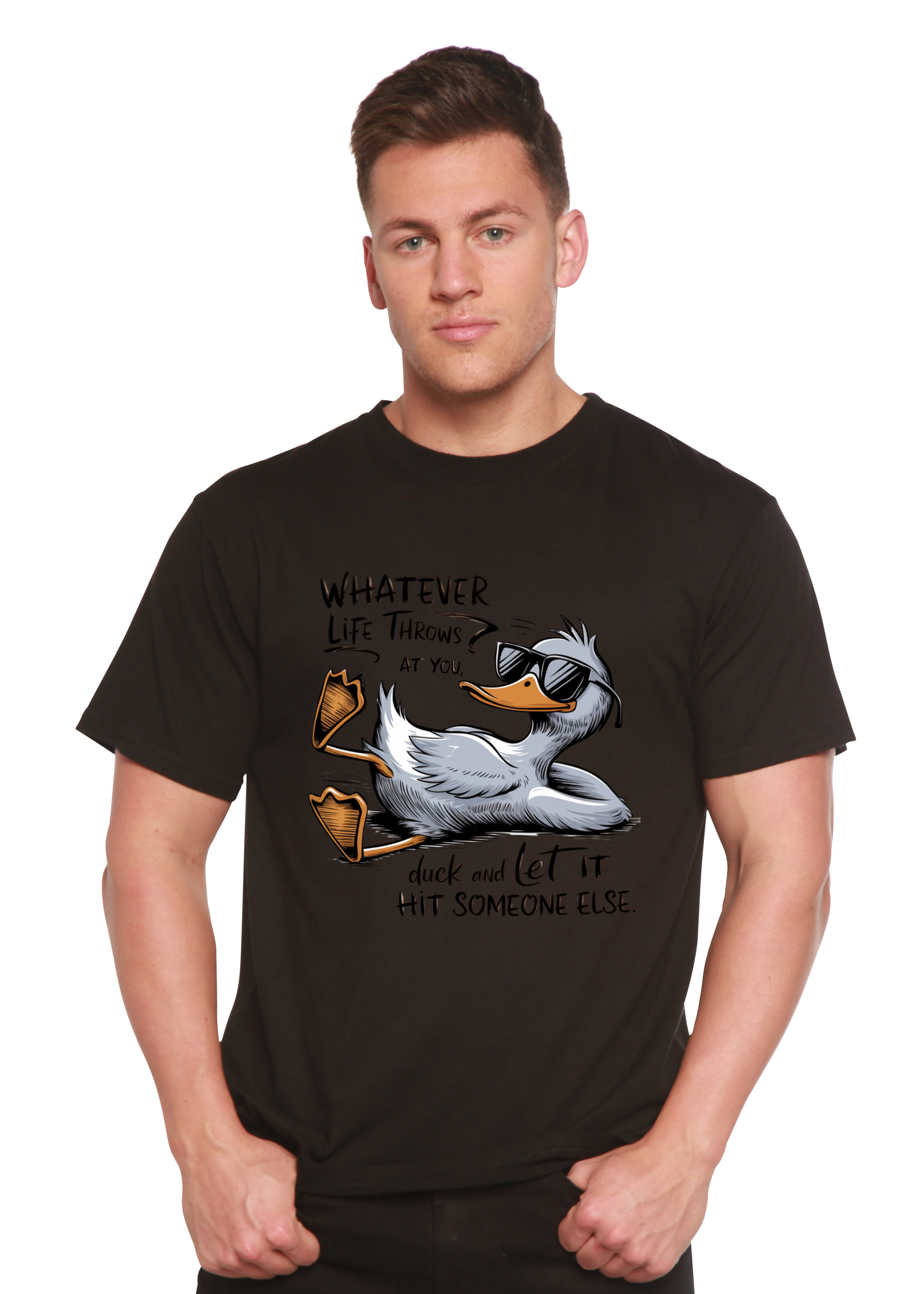 "Whatever Life Throws at You" Unisex Bamboo/Cotton Graphic Tee | 15 Colors | S–XXL