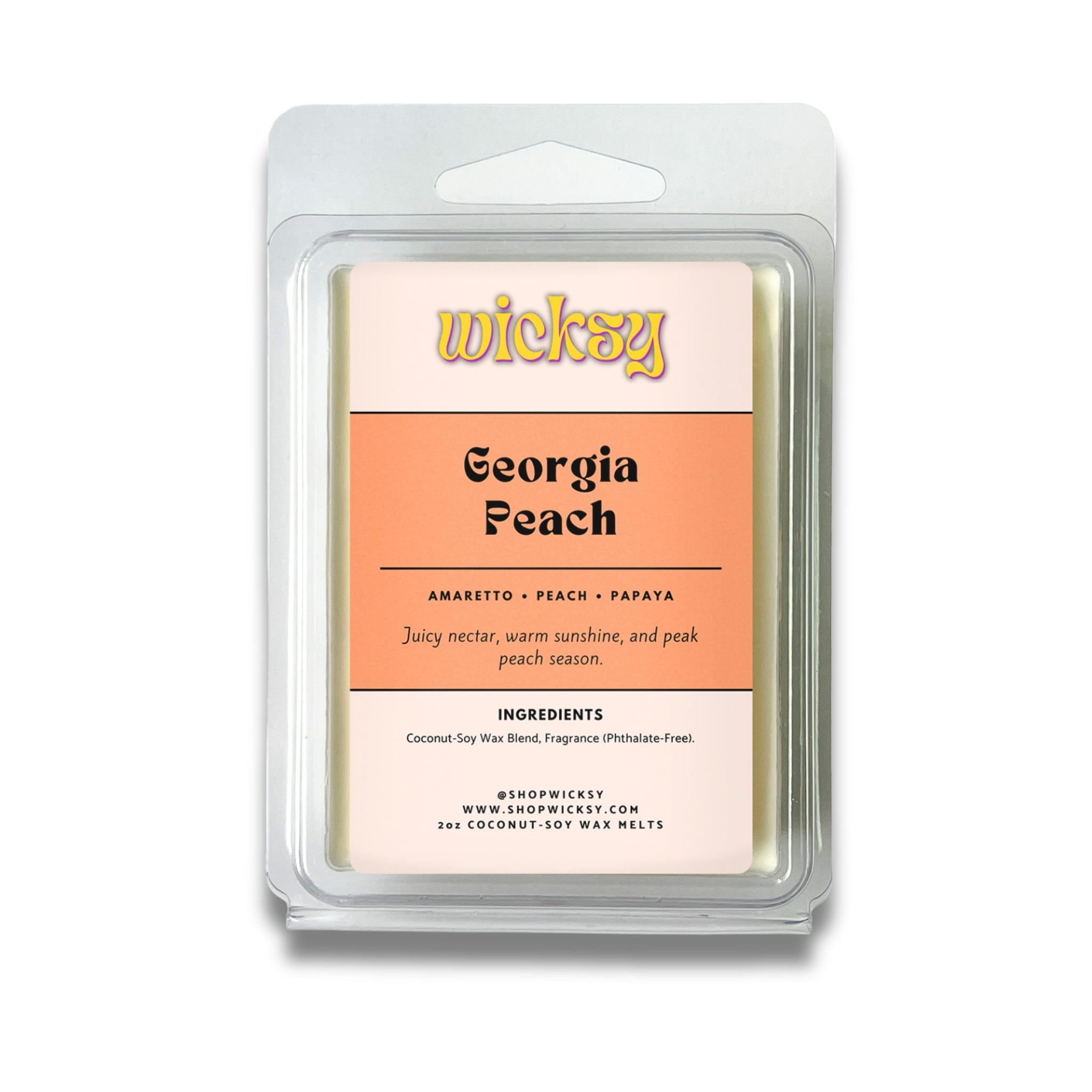 Wicksy 2oz Wax Melts | 60+ Scents | Flame-Free Coconut-Soy, Clean Fragrance