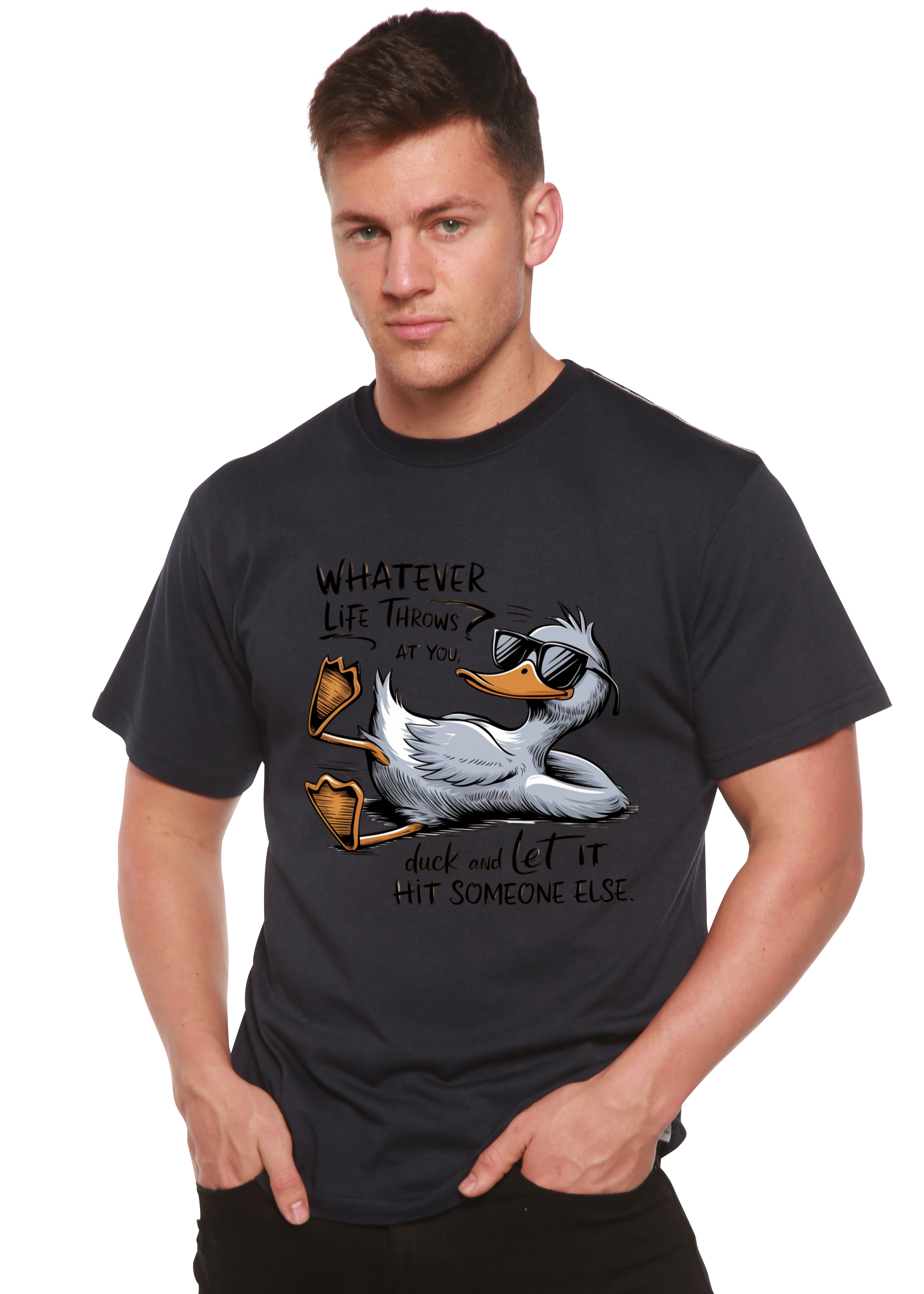 "Whatever Life Throws at You" Unisex Bamboo/Cotton Graphic Tee | 15 Colors | S–XXL
