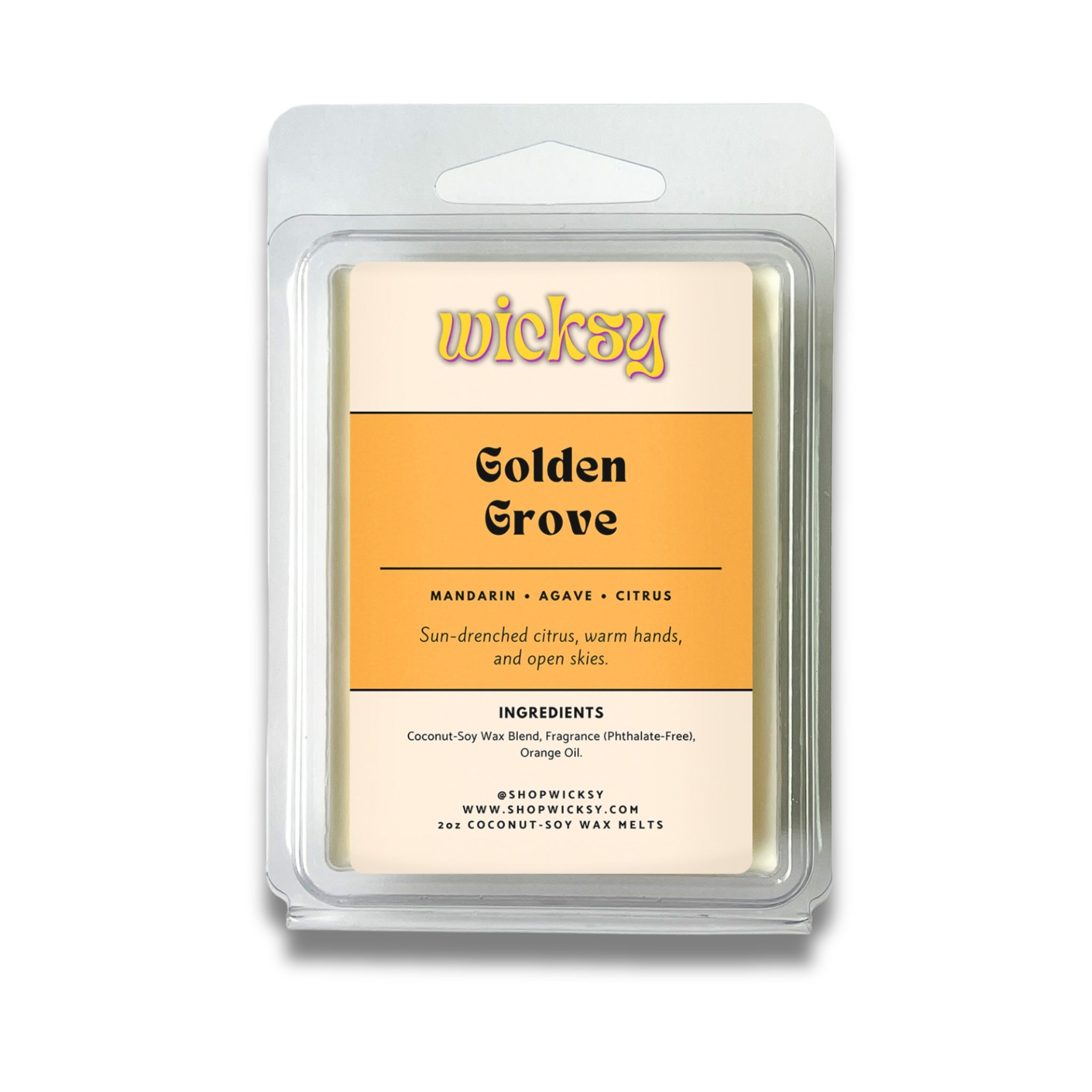 Wicksy 2oz Wax Melts | 60+ Scents | Flame-Free Coconut-Soy, Clean Fragrance