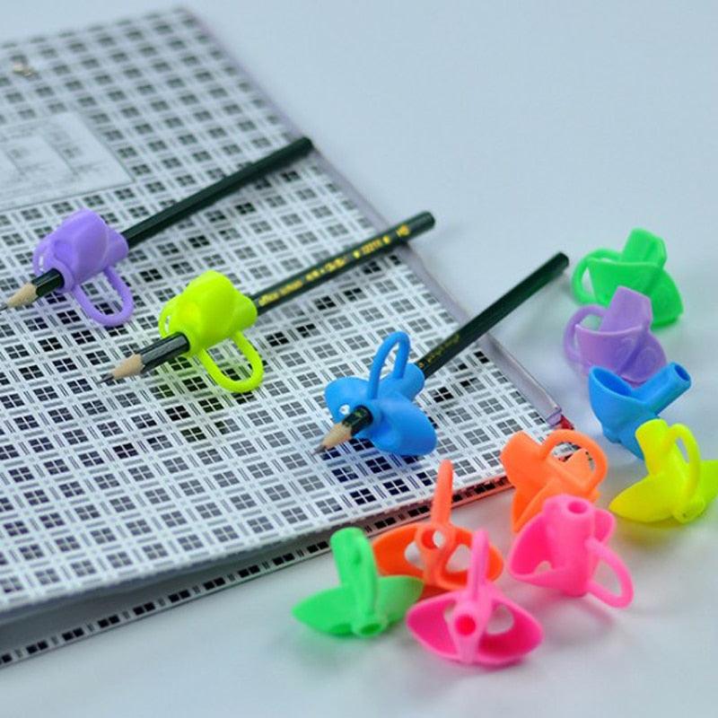 Silicone Pencil Grips for Kids | 15-Pack Ergonomic Writing Posture Correction Aid