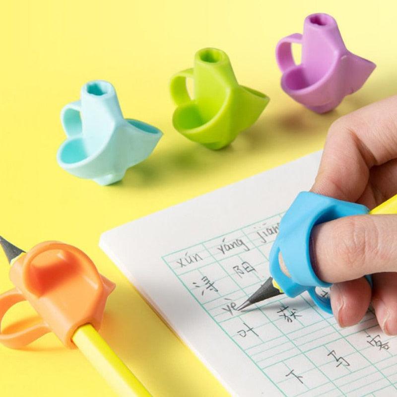 Silicone Pencil Grips for Kids | 15-Pack Ergonomic Writing Posture Correction Aid
