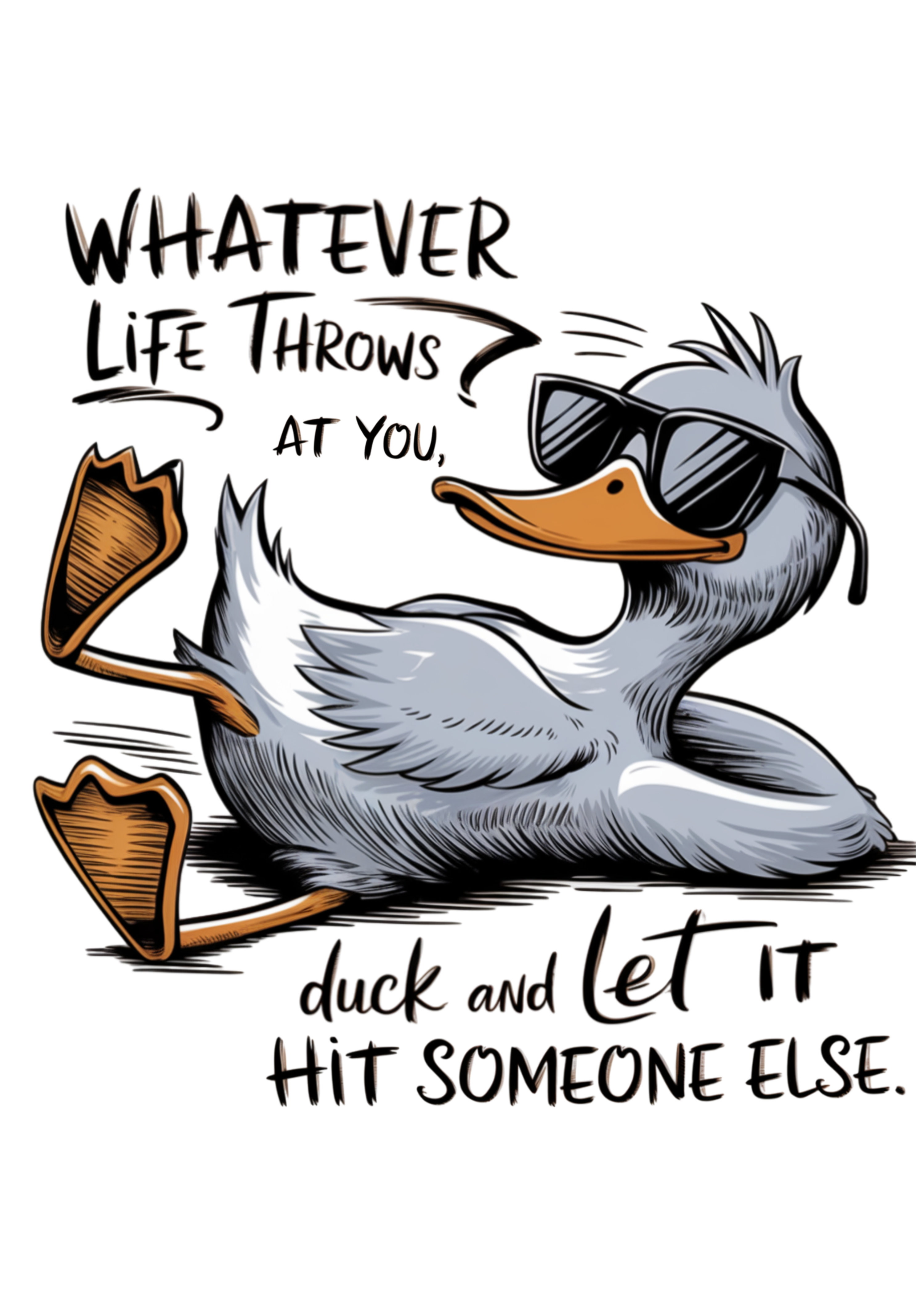"Whatever Life Throws at You" Unisex Bamboo/Cotton Graphic Tee | 15 Colors | S–XXL
