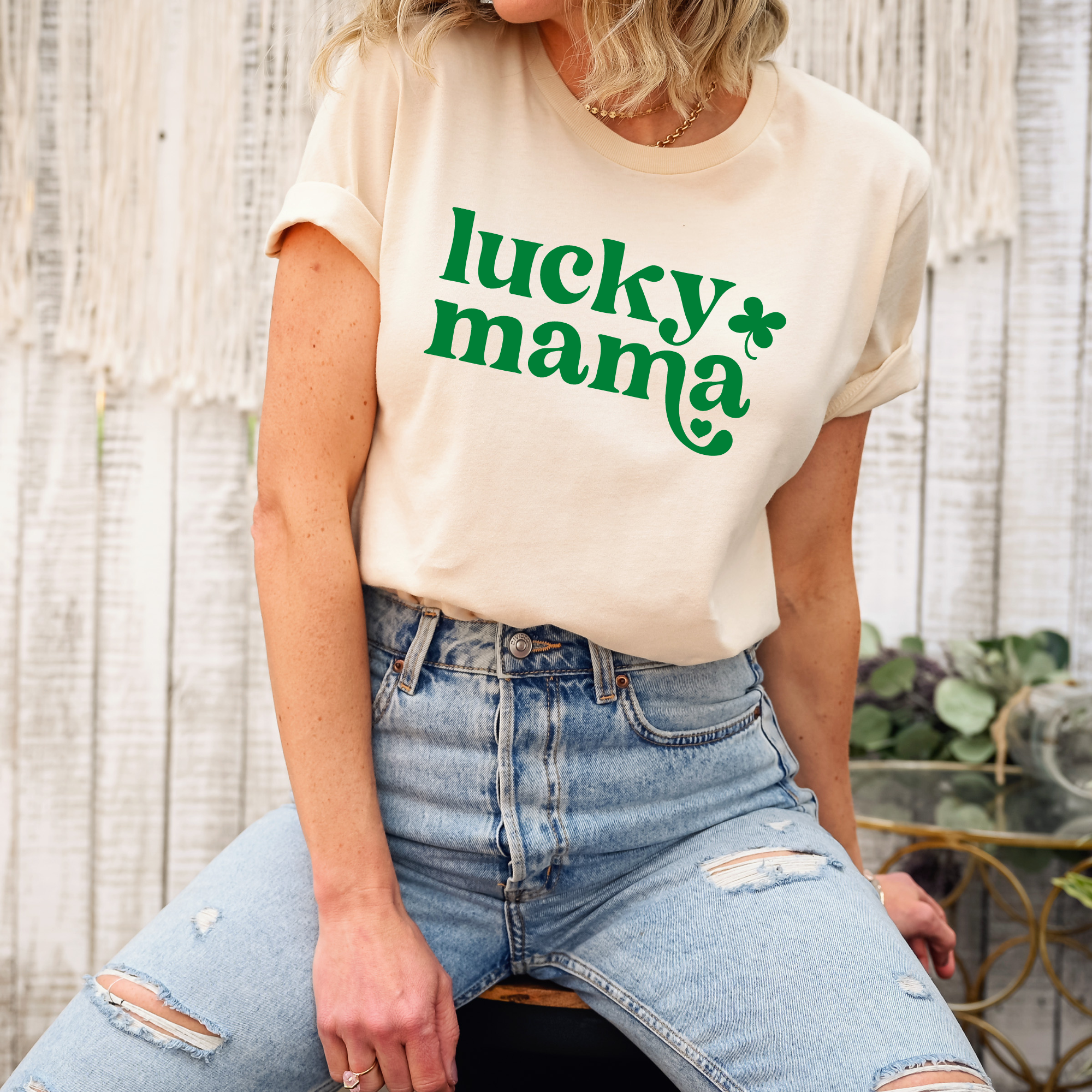 Lucky Mama Graphic Tee – Green Design St. Patrick’s Day Shirt