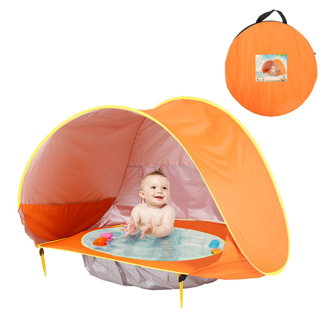 Kids Foldable Beach & Pool Splash Tent – UV Protection Play Tent for Boys & Girls