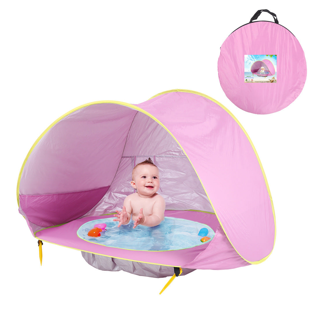 Kids Foldable Beach & Pool Splash Tent – UV Protection Play Tent for Boys & Girls