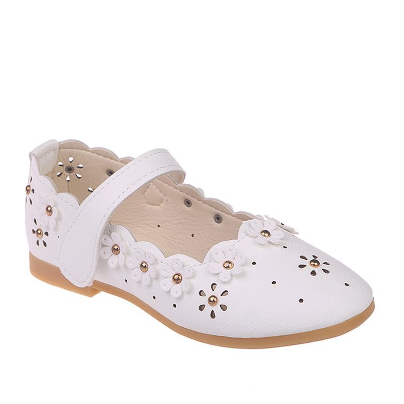 Girls Casual Flat Sneakers | Lightweight EVA Slip-On Shoes | Pink & White
